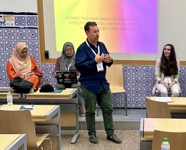 workshop “Redirecting Marginalized Youth in Crisis-Affected Societies: From Exclusion to Justice, Dignity, and Agency” facilitated by Global Campus alumnus José-María Arraiza
