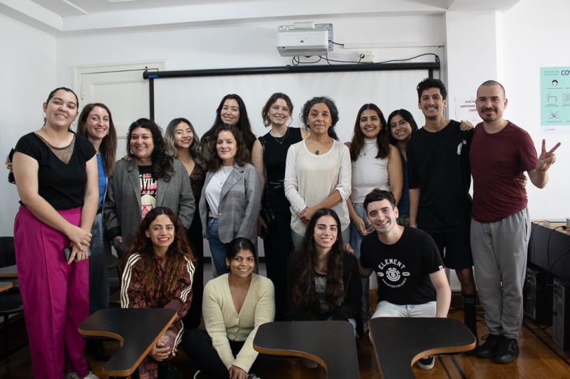 GC LATMA students with Soledad Vallejo, UNSAM 2025