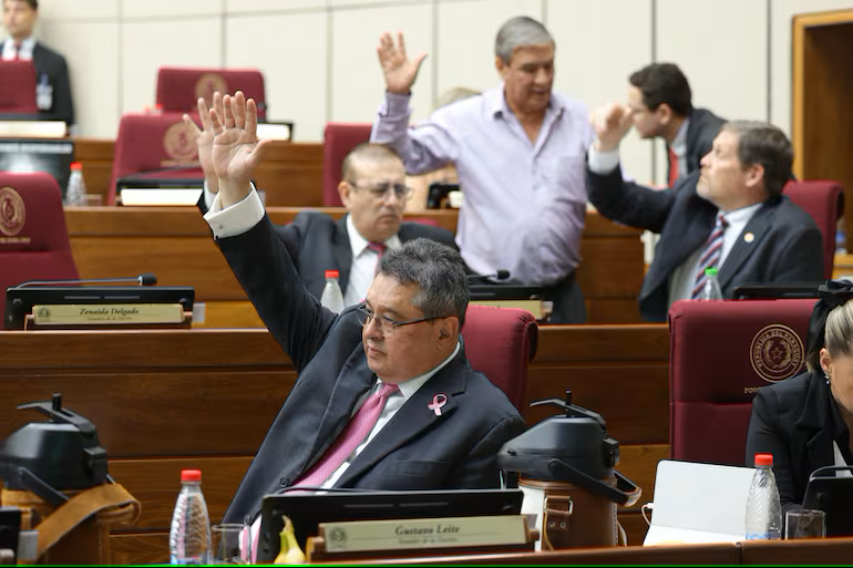 Senators voting - photo courtesy of the Senate