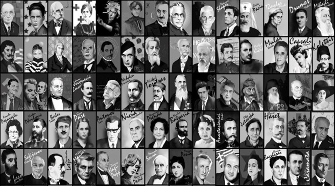 Portraits of famous persons of Aromanian origin