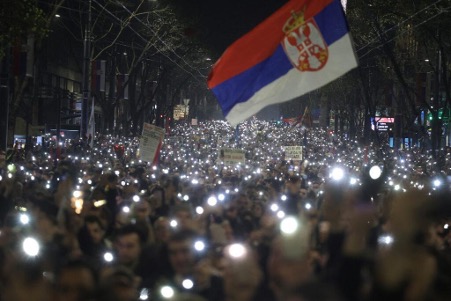 Mass protests in Serbia